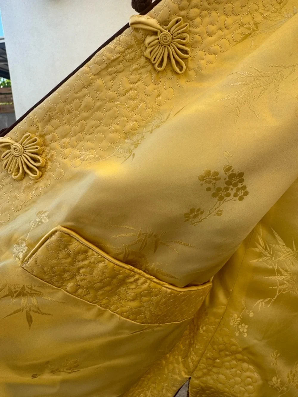 Mandarin jacket silk peony brand - Picture 7 of 9